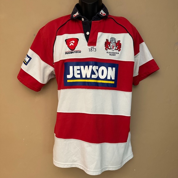 Gloucester Shirts Gloucester Rugby Embroidered Polo 2xl Gently Worn